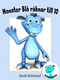 e-Bok Monster Blå räknar till 10 <br />                        E bok