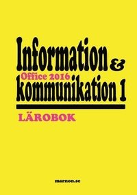 e-Bok Information och kommunikation 1 Lärobok, Office 2016