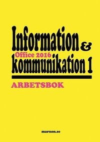 e-Bok Information och kommunikation 1 Arbetsbok, Office 2016