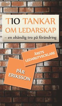 e-Bok Tio tankar om ledarskap  En obändlig tro på förändring