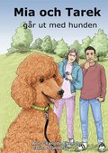 Mia och Tarek gr ut med hunden