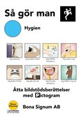 S� g�r man, tema hygien, en bok med pictogram