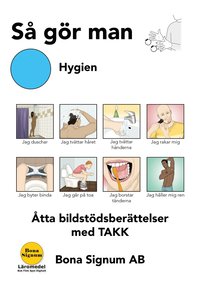 S gr man, tema hygien, en bok med TAKK