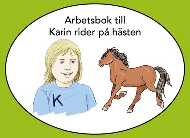 Marie Lund, Annika Rehn Karin rider på hästen arbetsbok