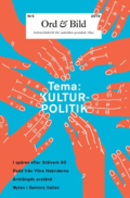 Ord&Bild 5(2019) Kulturpolitik