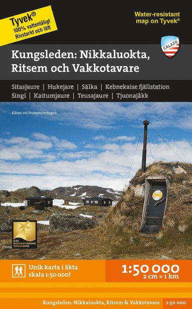 Kungsleden: Nikkaluokta Ritsem & Vakkotavare 1:50.000