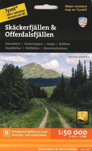 Skäckerfjällen & Offerdalsfjällen 1:50.000