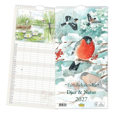 Familjekalender 2027 - Djur & Natur, Övrigt