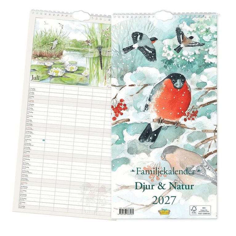 Familjekalender 2027 - Djur & Natur, Övrigt