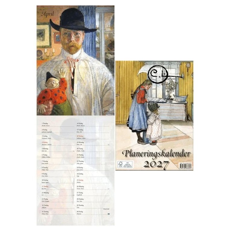 Carl Larsson planeringskalender 2027, Övrigt