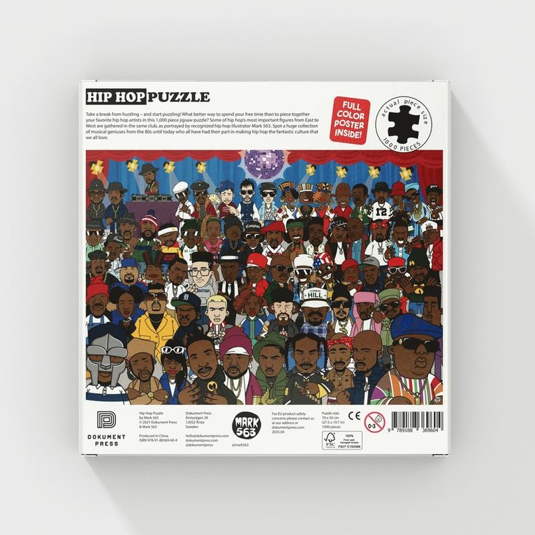 Mark 563 - Pussel 1000 bitar - Hip Hop Puzzle, Övrigt