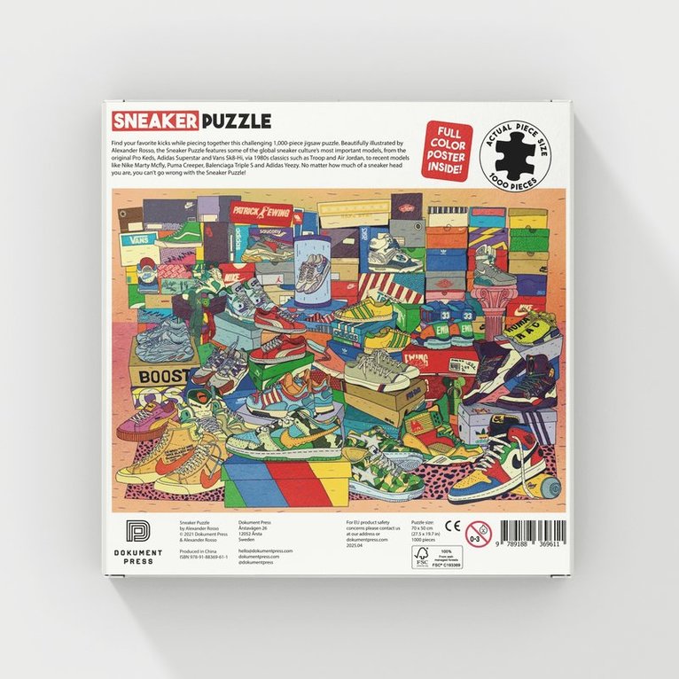 Alexander Rosso, Dokument Press - Pussel 1000 bitar - Sneaker Puzzle, Övrigt