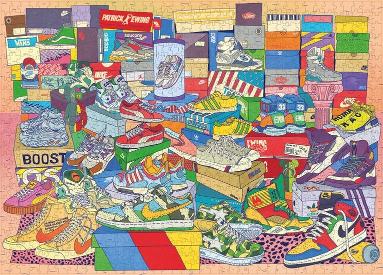 Alexander Rosso, Dokument Press - Pussel 1000 bitar - Sneaker Puzzle, Övrigt