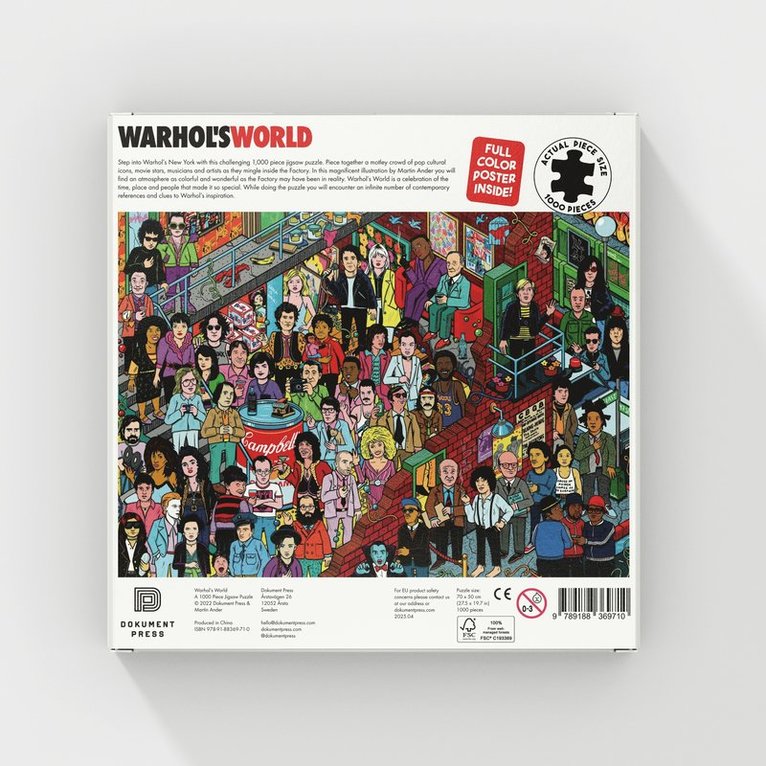 Martin Ander - Pussel 1000 bitar - Warhol's World, Övrigt