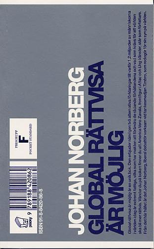 America Vera-Zavala, Johan Norberg - Global rättvisa är möjlig, Pocket