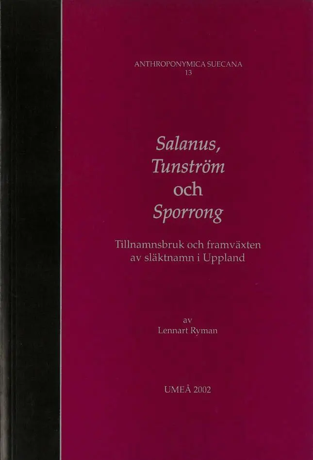 Salanus, Tunström och Sporrong, Häftad. Tillgänglighet: Lägg i varukorg