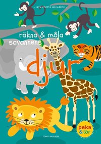 e-Bok Räkna   måla savannens djur
