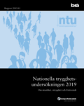 Nationella trygghetsundersökningen NTU 2019. Brå rapport 2019:11 : Om utsat