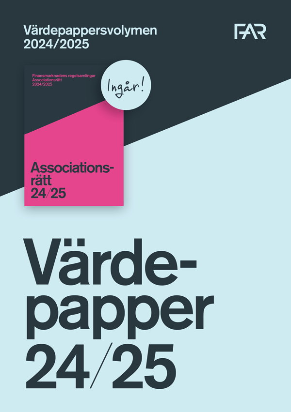 Värdepappersvolymen 2024/2025, Häftad