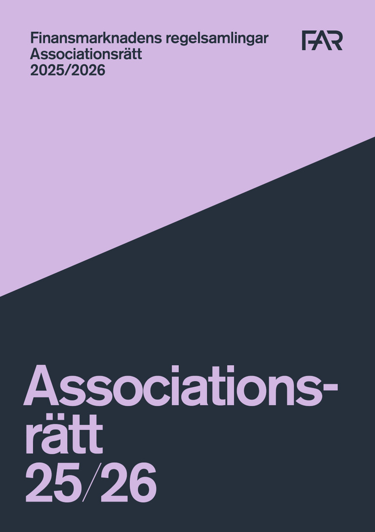 Associationsrätt 2025/2026, Häftad
