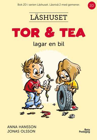 Anna Hansson Tor och Tea lagar en bil