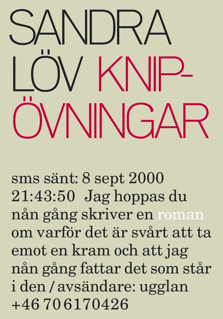 Sandra Löv - Knipövningar, Inbunden