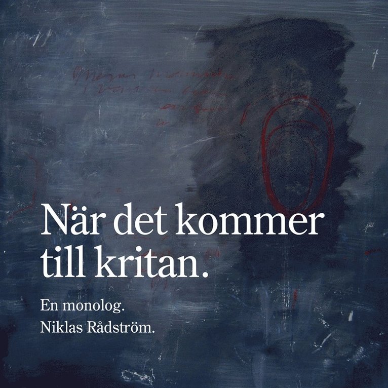Niklas Rådström - När det kommer till kritan, Ljudbok