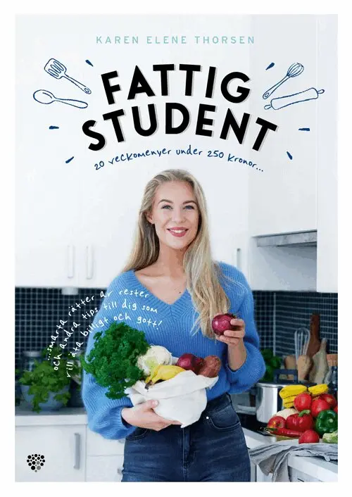Karen Elene Thorsen - Fattig student : 20 veckomenyer under 250 kronor, Kartonnage