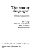 "Den som tar ska ge igen" : balansering - ett r�ttvist system f�r milj�h�nsyn i samh�llsbyggandet?
