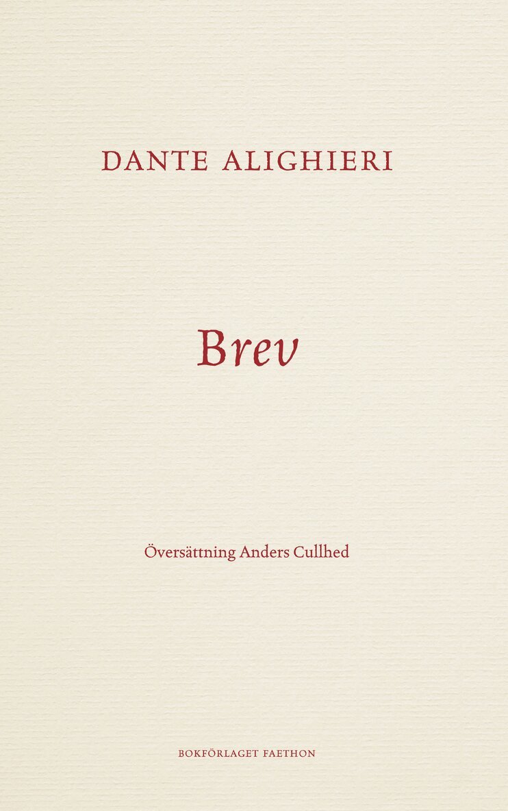 Dante Alighieri - Brev, Inbunden