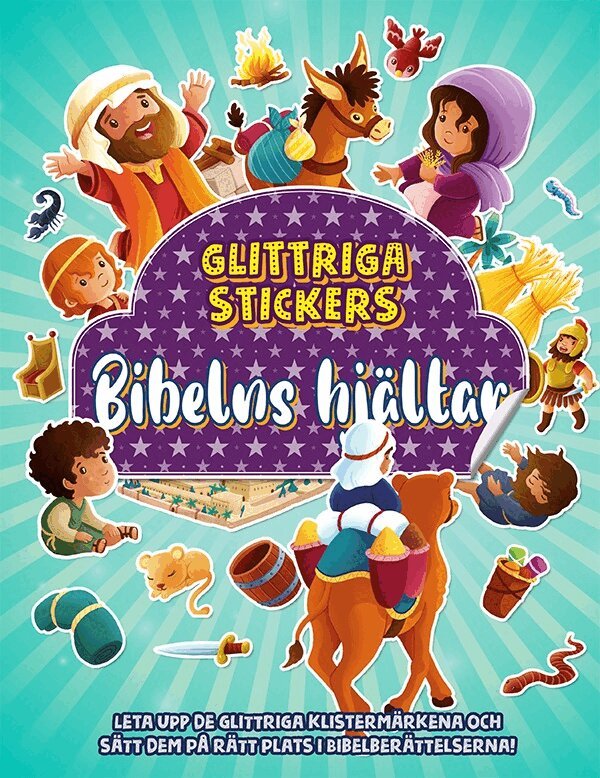Glittriga stickers - Bibelns hjältar, Häftad