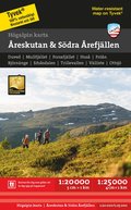Högalpin karta: Åreskutan & södra Årefjällen 1:20.000