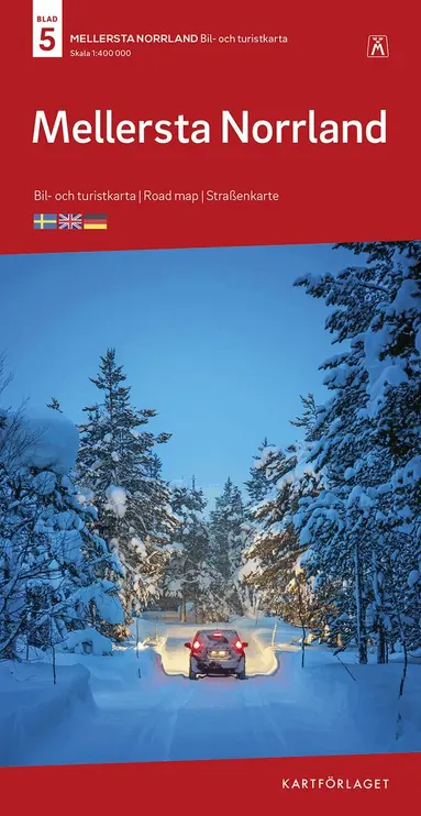 Mellersta Norrland Bil & Turistkarta Nr 5 : Skala 1:400.000, Övrigt