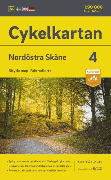 Cykelkartan Blad 4 Nordöstra Skåne 2023-2025