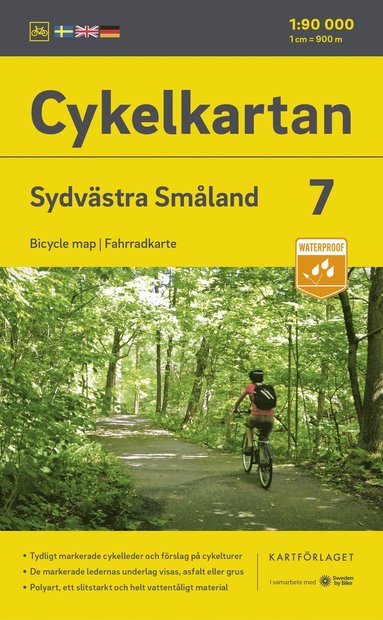 Cykelkartan Blad 7 Sydvästra Småland 2023-2025