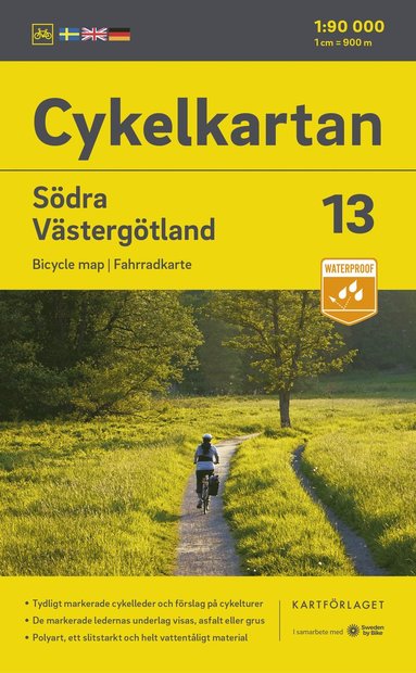 Cykelkartan Blad 13 Södra Västergötland 2023-2025