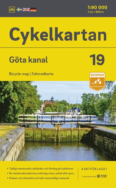 Cykelkartan Blad 19 Göta kanal 2023-2025