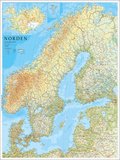 Norden vggkarta 1:2m, milj i papptub, Kartfrlaget