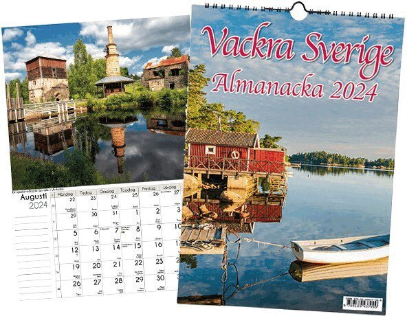 Vackra Sverige Almanacka 2024, Häftad