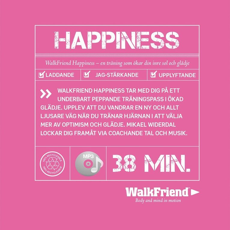 Mikael Widerdal, Christina Bolander - WalkFriend Happiness, Ljudbok