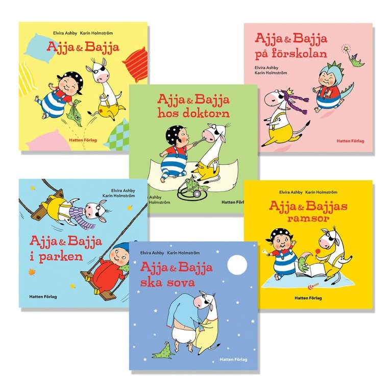 Ajja & Bajja - Språkstimulerande bokpaket, Kartonnage