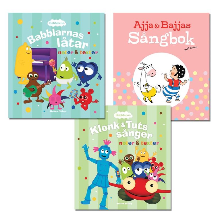 Sjung med Babblarna och Ajja & Bajja, Kartonnage