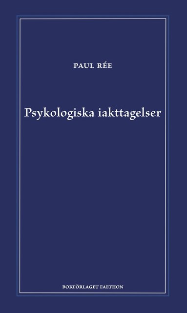 Paul Rée Psykologiska iakttagelser