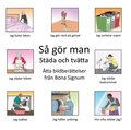 S gr man Stda och tvtta - ask med tta bildberttelser