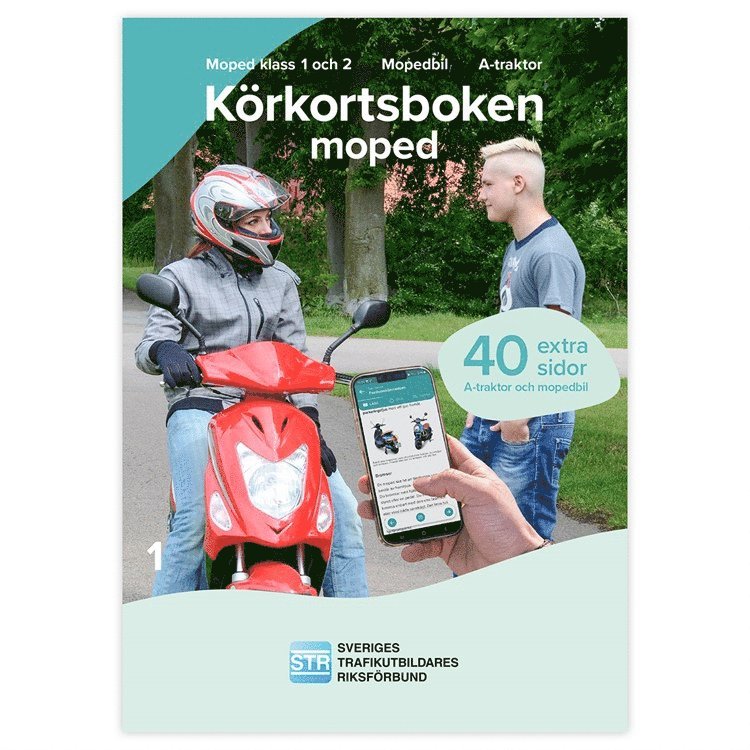 Körkortsboken Moped, Inbunden