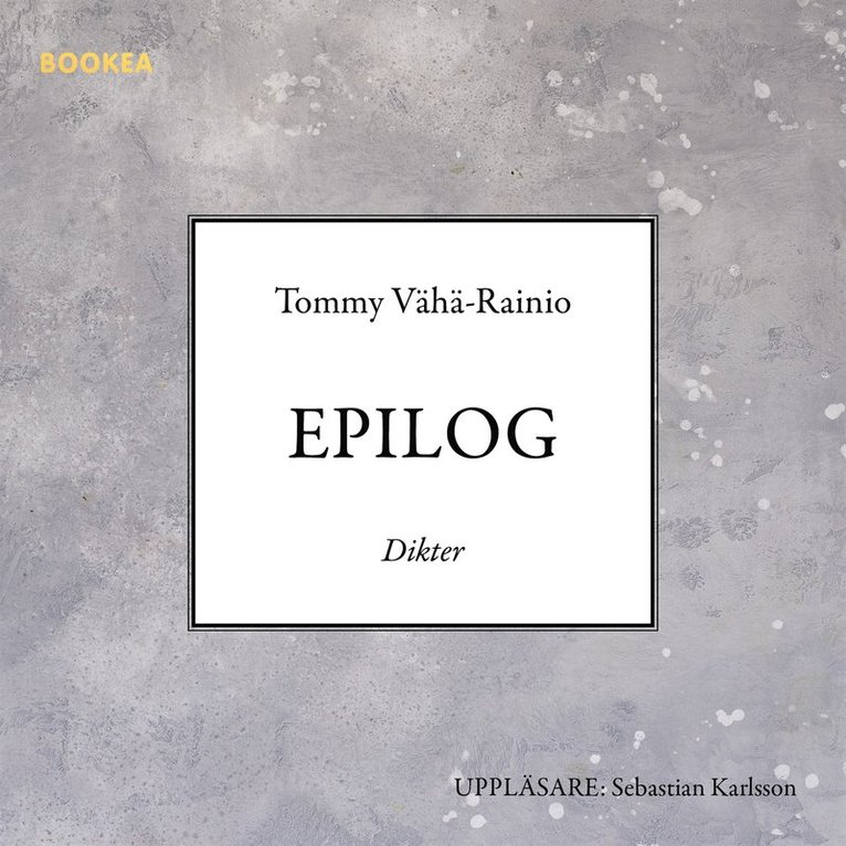 Tommy Vähä-Rainio - Epilog, Ljudbok