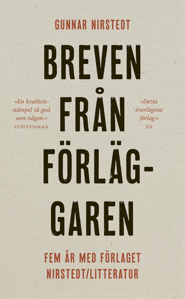 Gunnar Nirstedt - Breven från förläggaren, E-bok