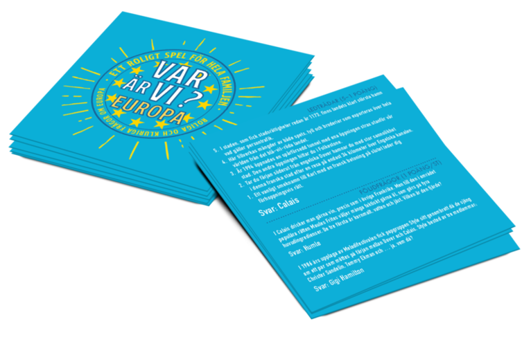 Var är vi? Europa : Middagsspel, Övrigt