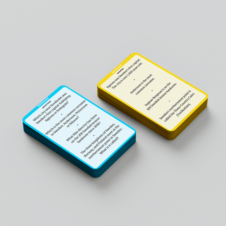 Swedish quiz : Snabbquiz, Övrigt