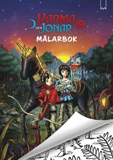 Zelda Falköga Målarbok Karma och Jonar